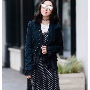 Free People Romantic Ruffles Jacket 